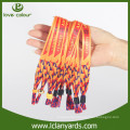 Festival event cheap custom satin material wristbands